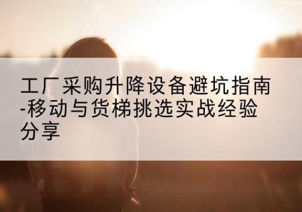 平舆移动式升降机怎么选-工厂采购升降设备避坑指南-移动与货梯挑选实战经验分享