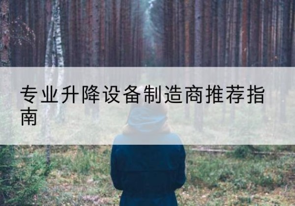 平舆电动剪叉升降平台厂家-专业升降设备制造商推荐指南
